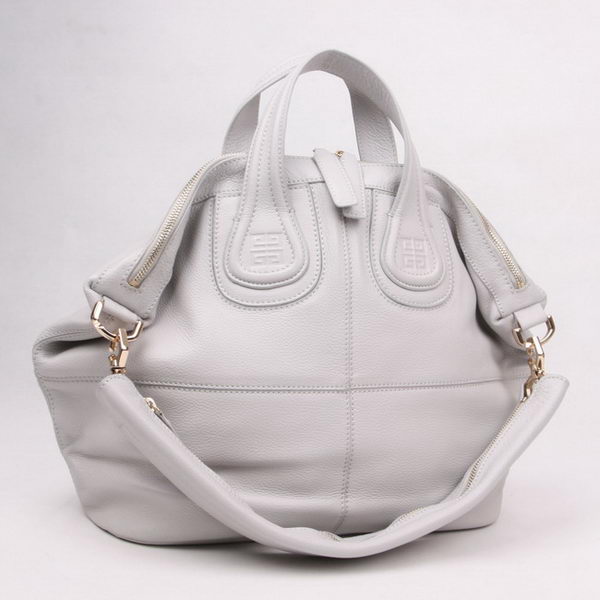 Givenchy Fashion Cow Leather Top Handle Bags Silver Gray 29881