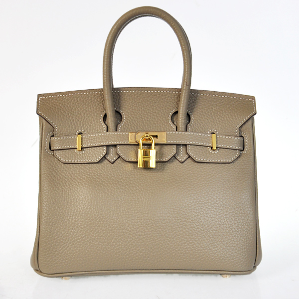 Hermes Birkin 25CM clemence leather in Dark Grey with Gold hardware