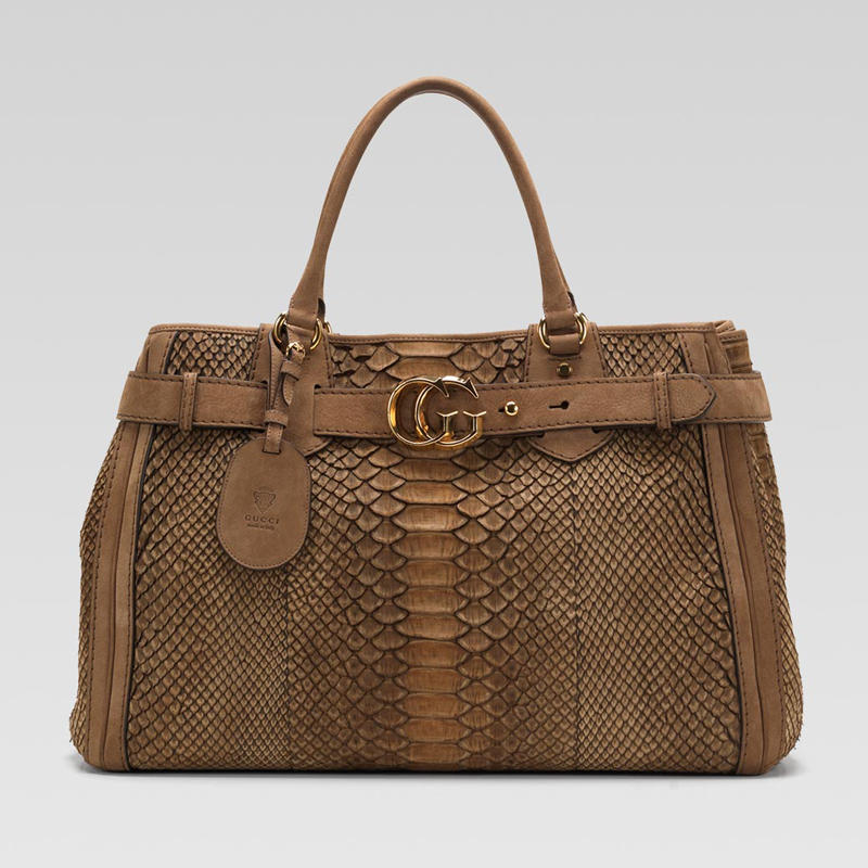 'GG running' large tote with leather belt