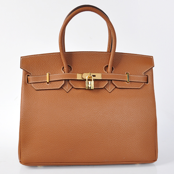 Hermes Birkin 35CM Dark Wheat clemence leather(Gold)