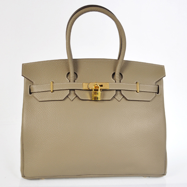 Hermes Birkin 35CM clemence leather in Dark Grey with Gold hardware