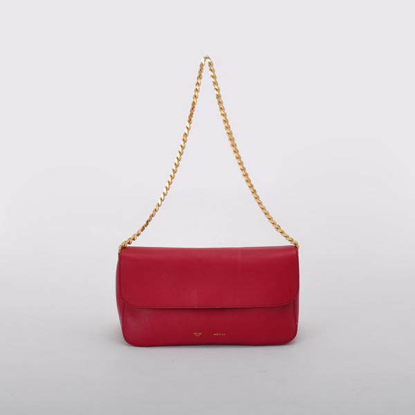 Celine Gourmette Small Bag in Ferrari Leather Bordeaux