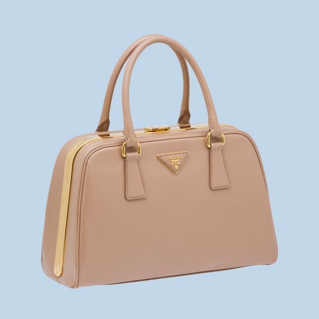 Hot Sell Prada Saffiano Leather Tote Bag BL0809 Camel