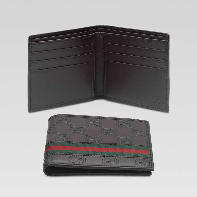 bi-fold wallet with signature web