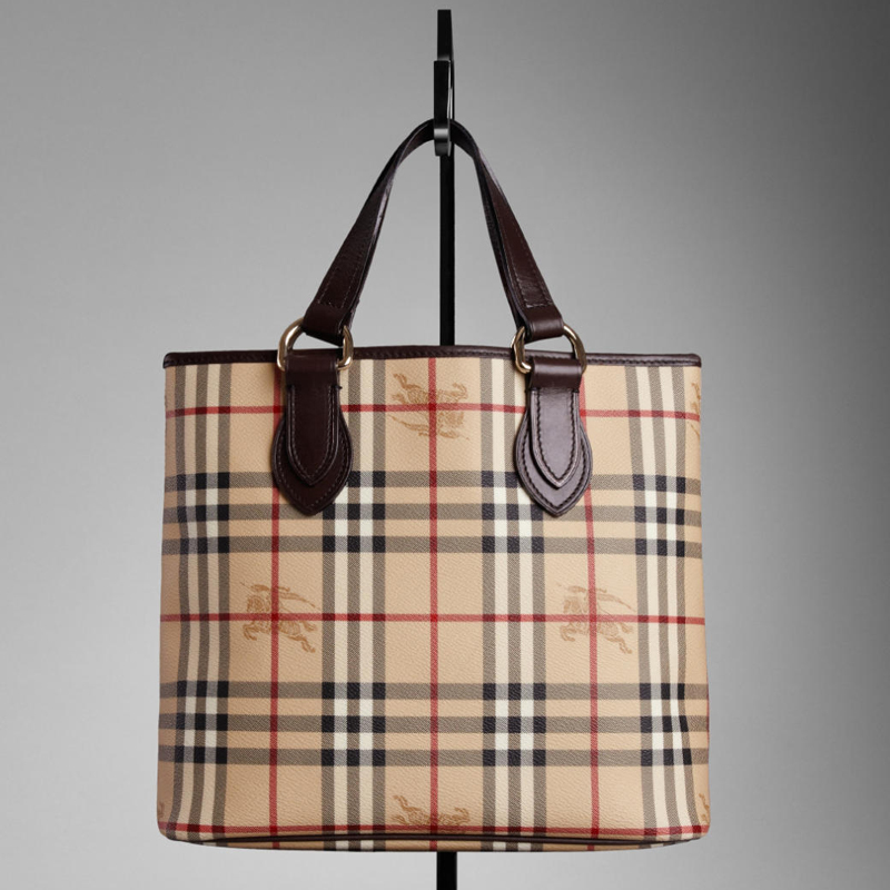 MEDIUM HAYMARKET CHECK TOTE