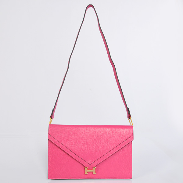 Hermes Liddy Bag clemence leather in Peach with Gold hardware