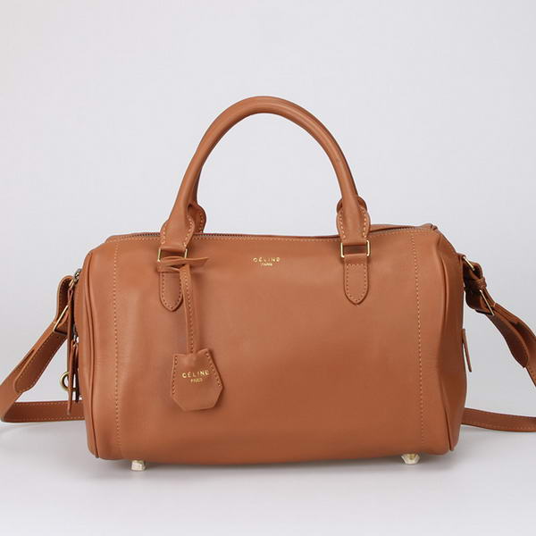 Celine Asymmetrical Original Leather Samll Bag 88035 Brown