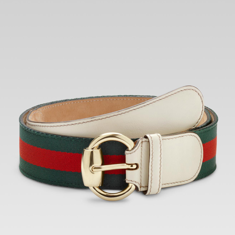 belt with horsebit ring buckle