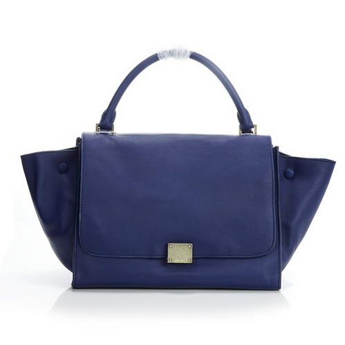 Celine Trapeze Bags Original Leather 3042 Blue