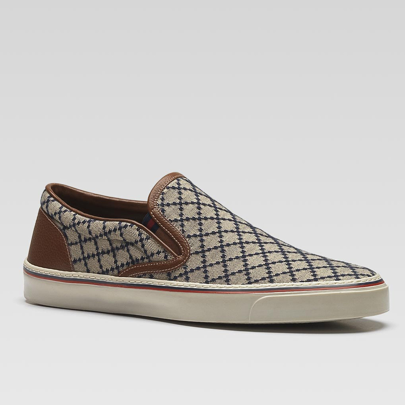 slip-on sneakers with signature web