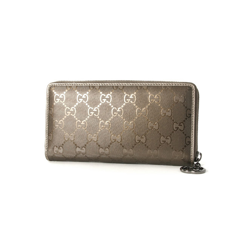 zip around wallet with interlocking G detail