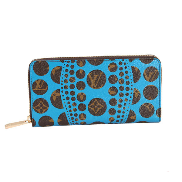 Louis Vuitton Yayoi Kusama Zippy Wallet M60448 Blue