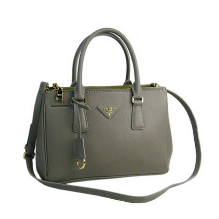 Prada Classic Saffiano Leather Medium Tote Bag BN1801 Light Grey