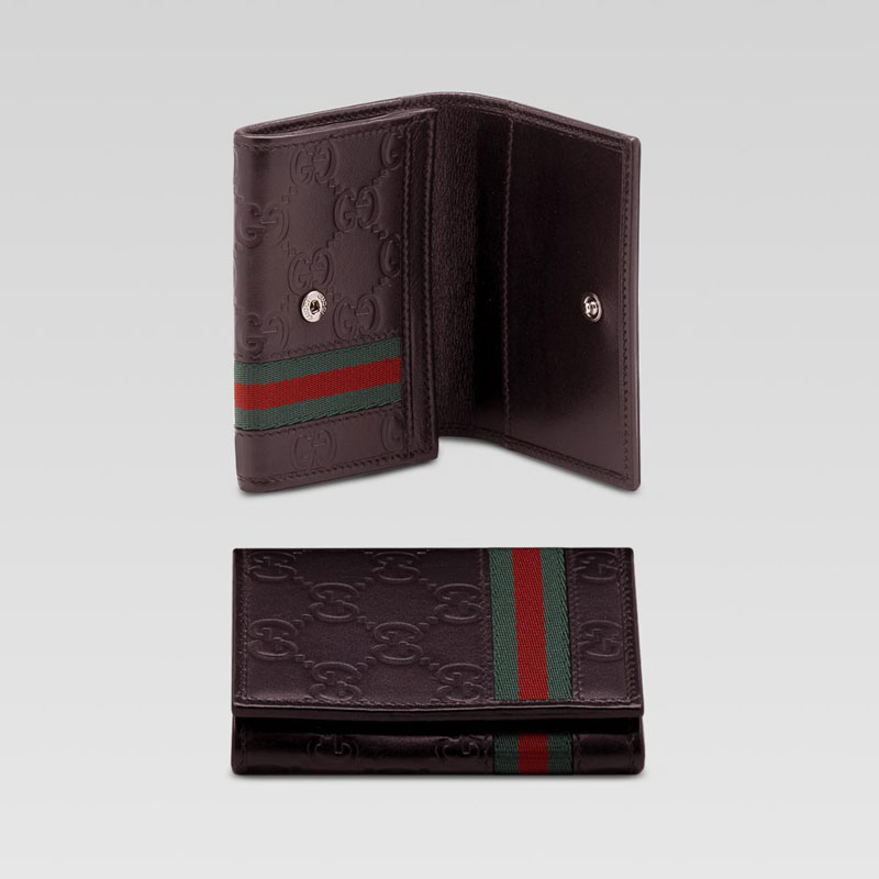 card case with signature web