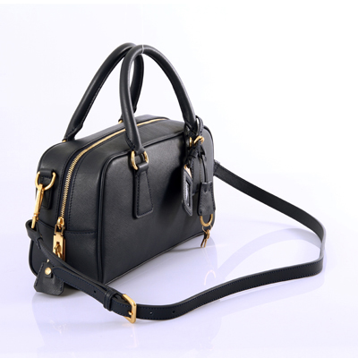 BL0758 Black Cross pattern full leather