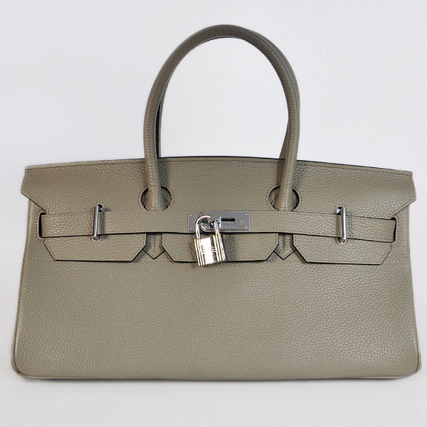 Hermes Birkin 42CM clemence leather in Silver Grey with Silver hardware