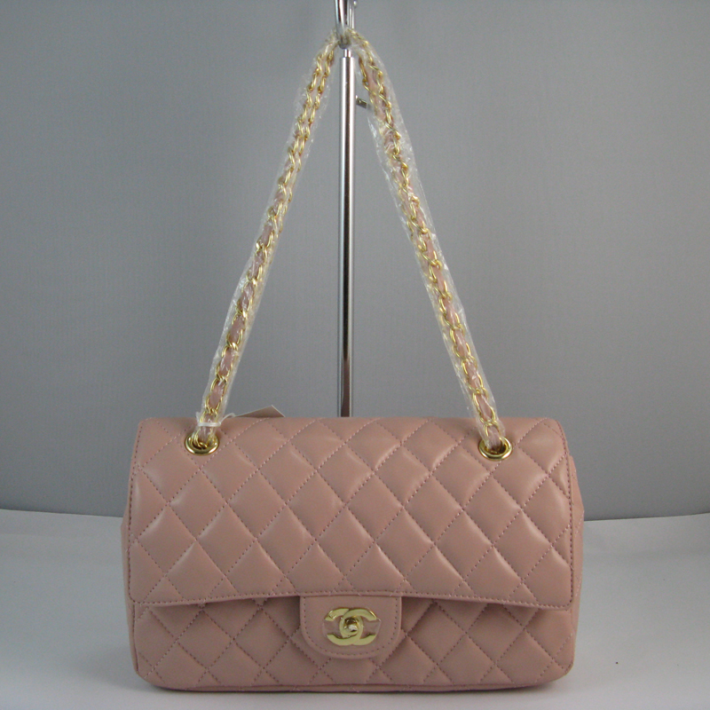 Chanel Pink color with Gold chain