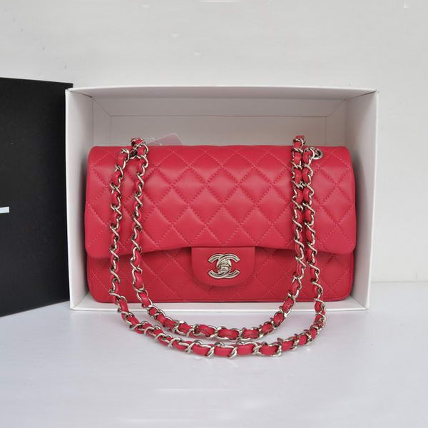 Chanel A1112 Flap Bag Original Leather Peach