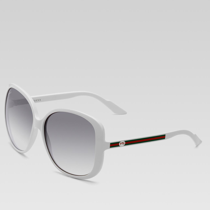 large square frame sunglasses with GG detail and s