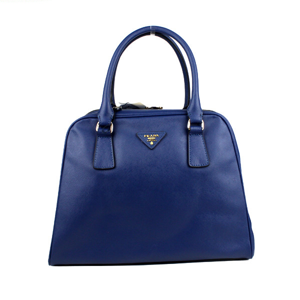 Prada Saffiano Leather Medium Tote Bag BL5018 Royalblue