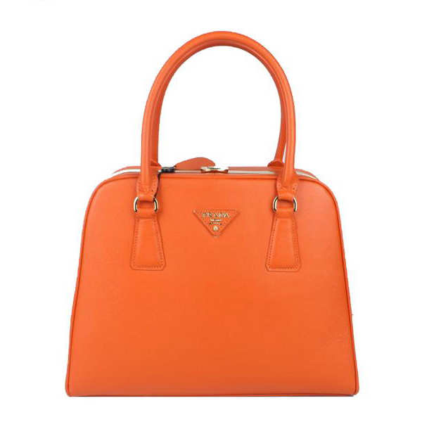 Prada Saffiano Leather Medium Tote Bag BL5018 Orange