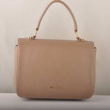 Miu Miu Tote Flap Bags Calf Leather 7428 Coffee