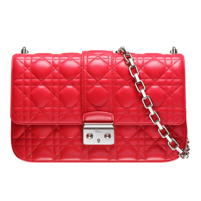 Geranium leather 'Miss Dior' bag