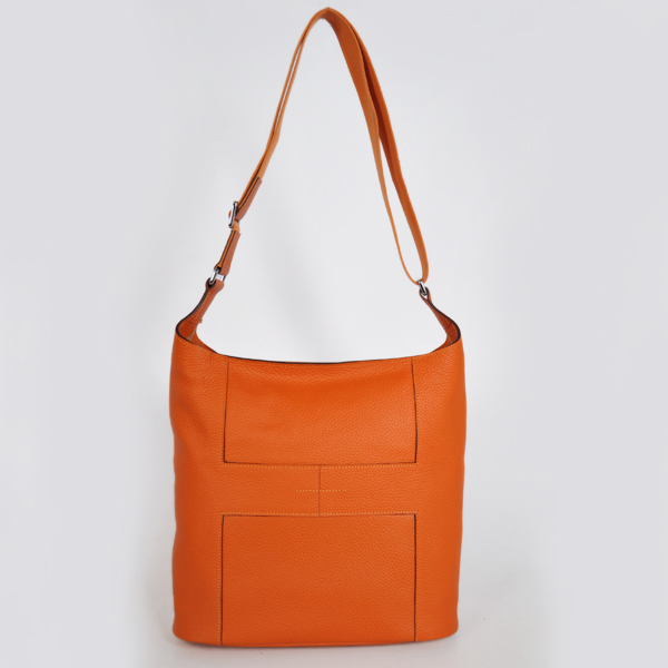 Hermes Good News Bag clemence leather in Orange