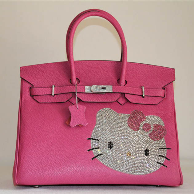 Hermes Birkin Hello Kitty 35CM Togo Leather Bag Peach HK0001