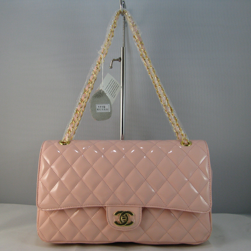 Chanel Pink color with Gold chain