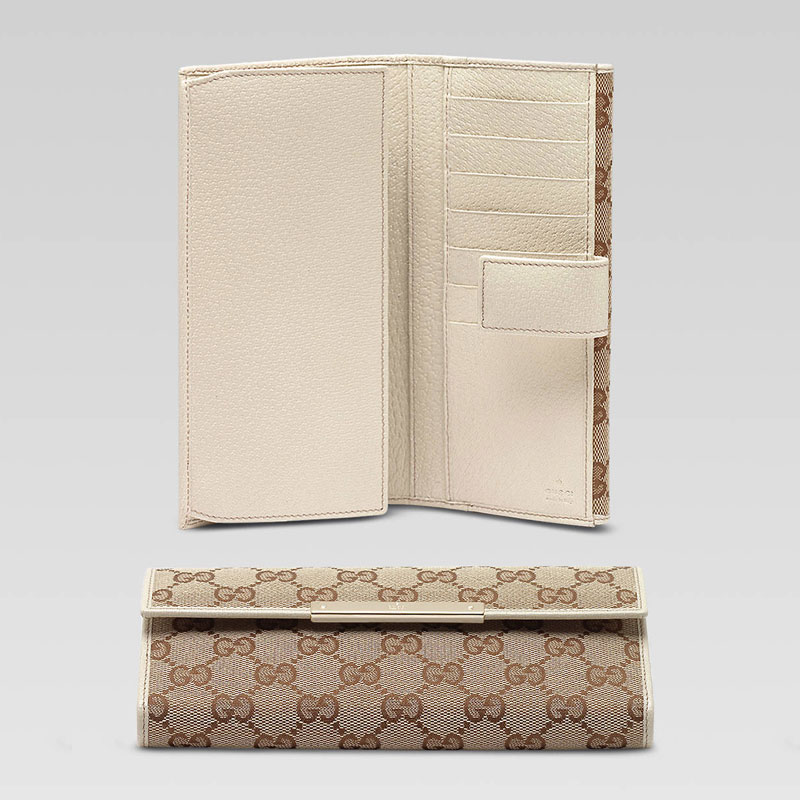 continental wallet with gucci trademark engraved m