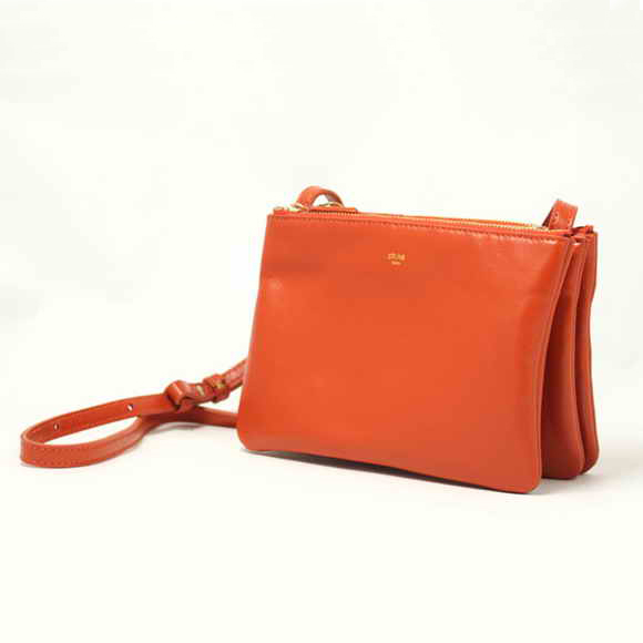 Celine Fashion Lambskin Shoulder Bag 8822 Orange