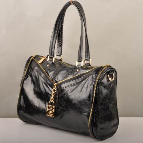 Miu Miu Tote Oil Leather Handbags 90339 Black