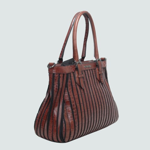 Miu Miu Tote Bags Croco Veins 903322 Coffee