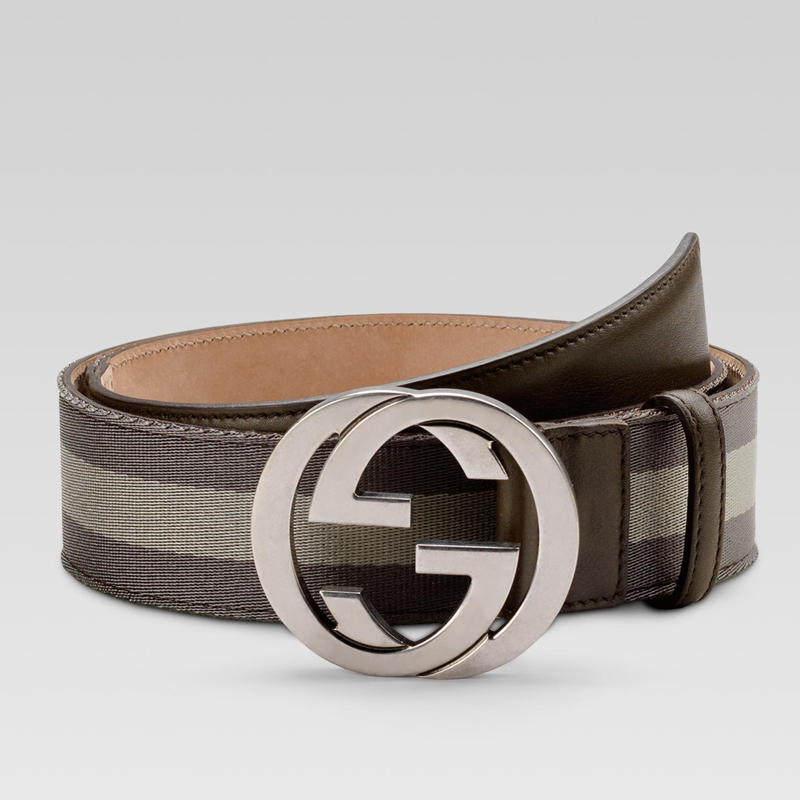 belt with interlocking G buckle