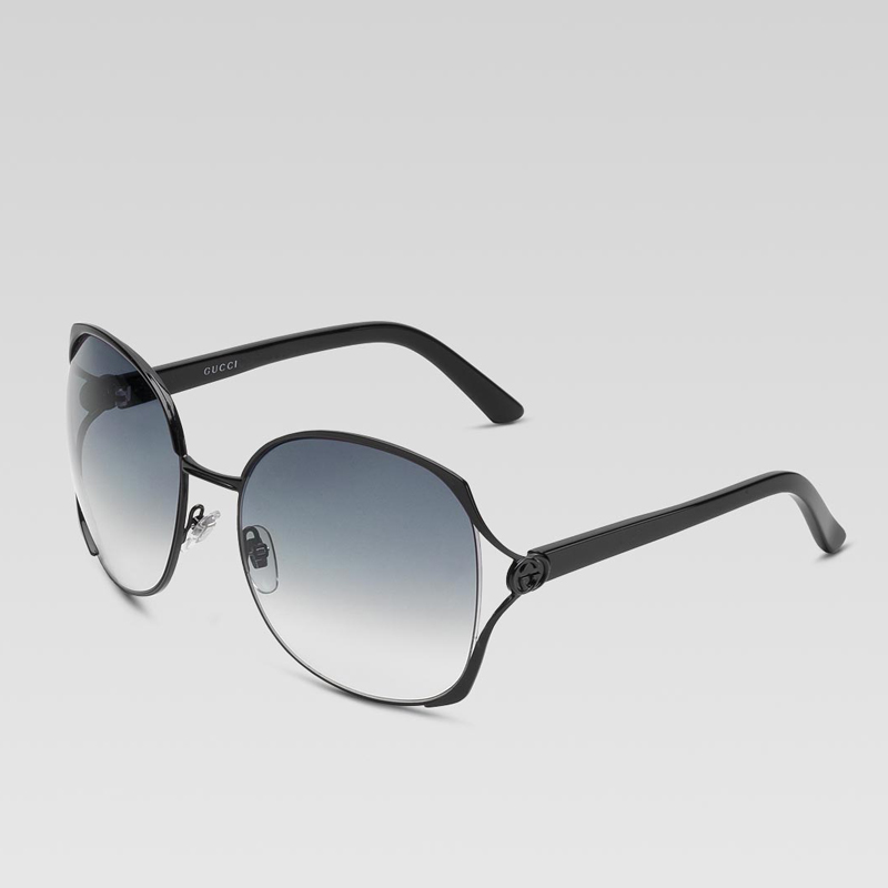 large round frame sunglasses with interlocking G d