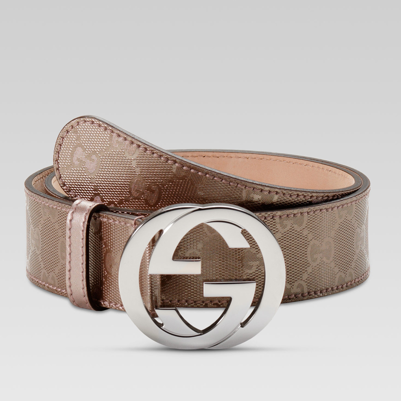 belt with interlocking G buckle