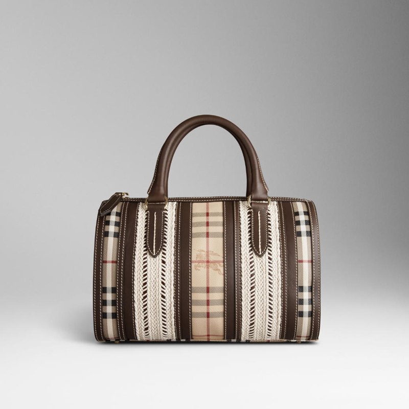 MEDIUM WOVEN ROPE BOWLING BAG