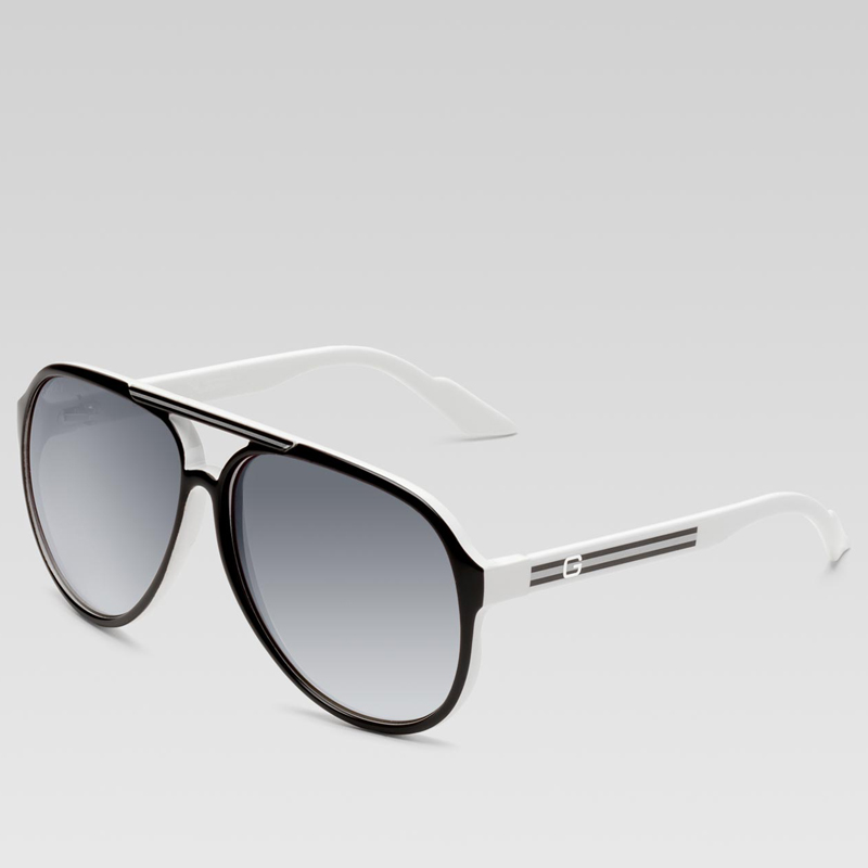 medium aviator sunglasses with G detail and signat