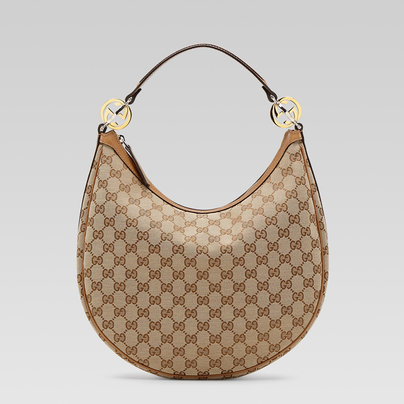 'GG twins' medium hobo with interlocking G details