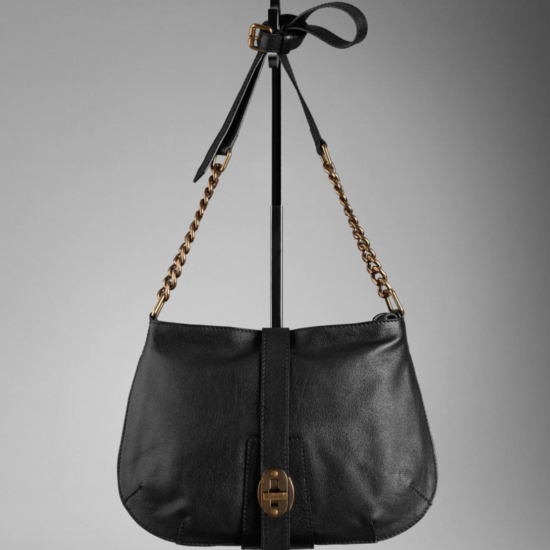 MEDIUM LEATHER VINTAGE LOCK CROSSBODY BAG