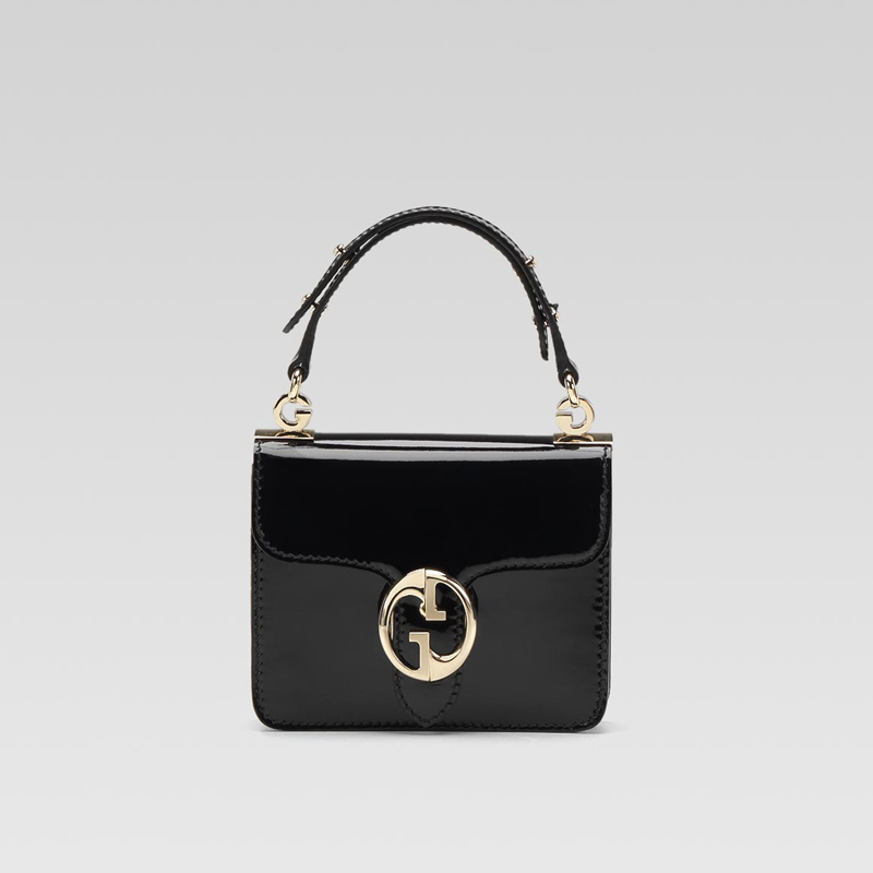 'gucci 1973' small top handle flap bag with double