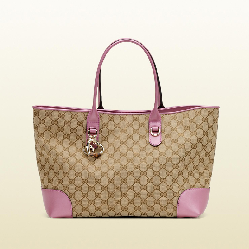 Gucci heart bit charm tote