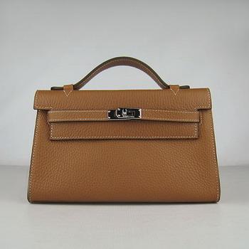 HERMES 22CM H008 Light Coffee(Silver)