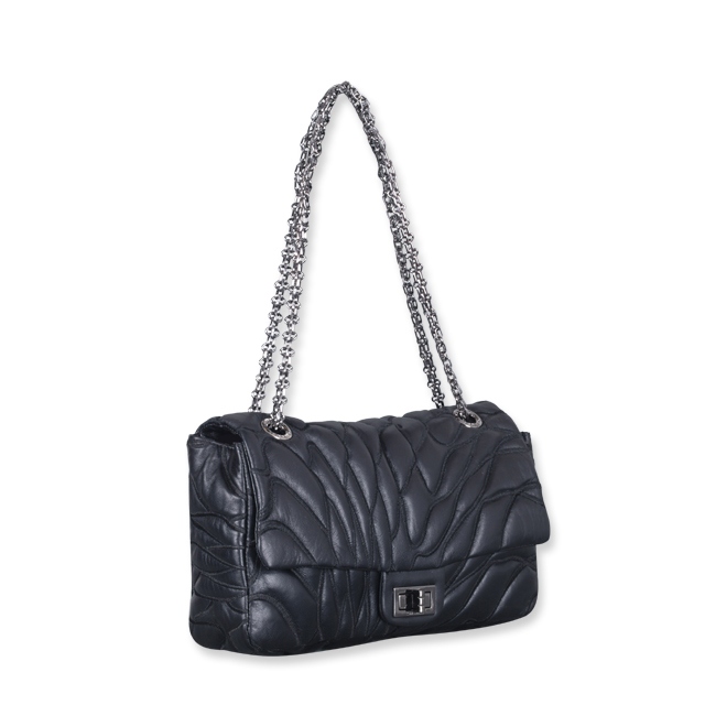 Chanel Reissue Flap Bag in Embroidered Jersey Silv