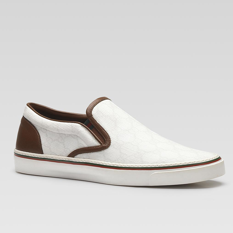 slip-on sneakers with signature web