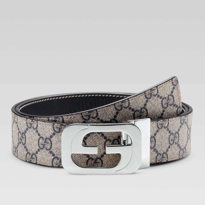 reversible belt with interlocking G buckle