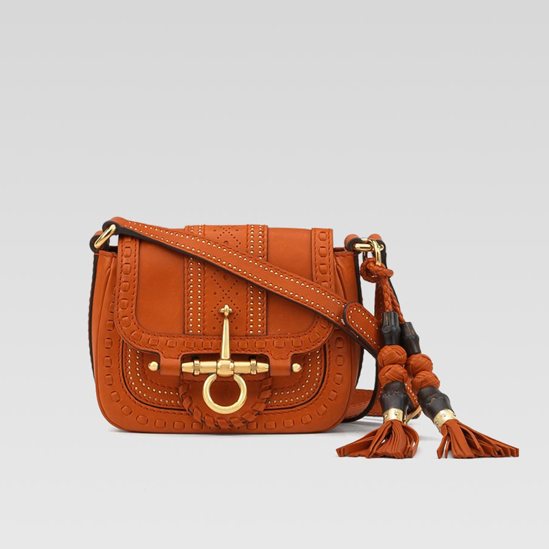 'snaffle bit' small shoulder bag with hand stitchi