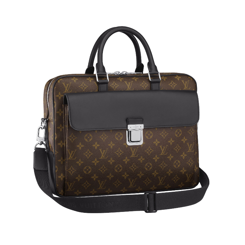 Monogram Macassar Canvas Soft Briefcase