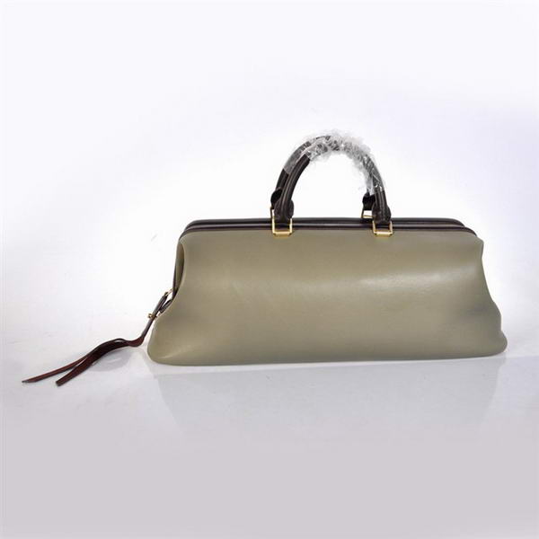 2012 New Celine Original Leather Tote Bag 348 Khaki